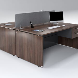 Platinum 1600 Desk With 2 Drawer 2 Seater