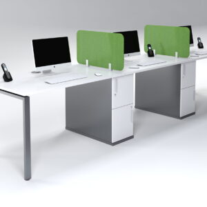 Evolution 3600 3 Seater Desk With 2 Door Storage