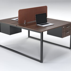 Titan 1200 2 Seater Desk With 2 Drawers