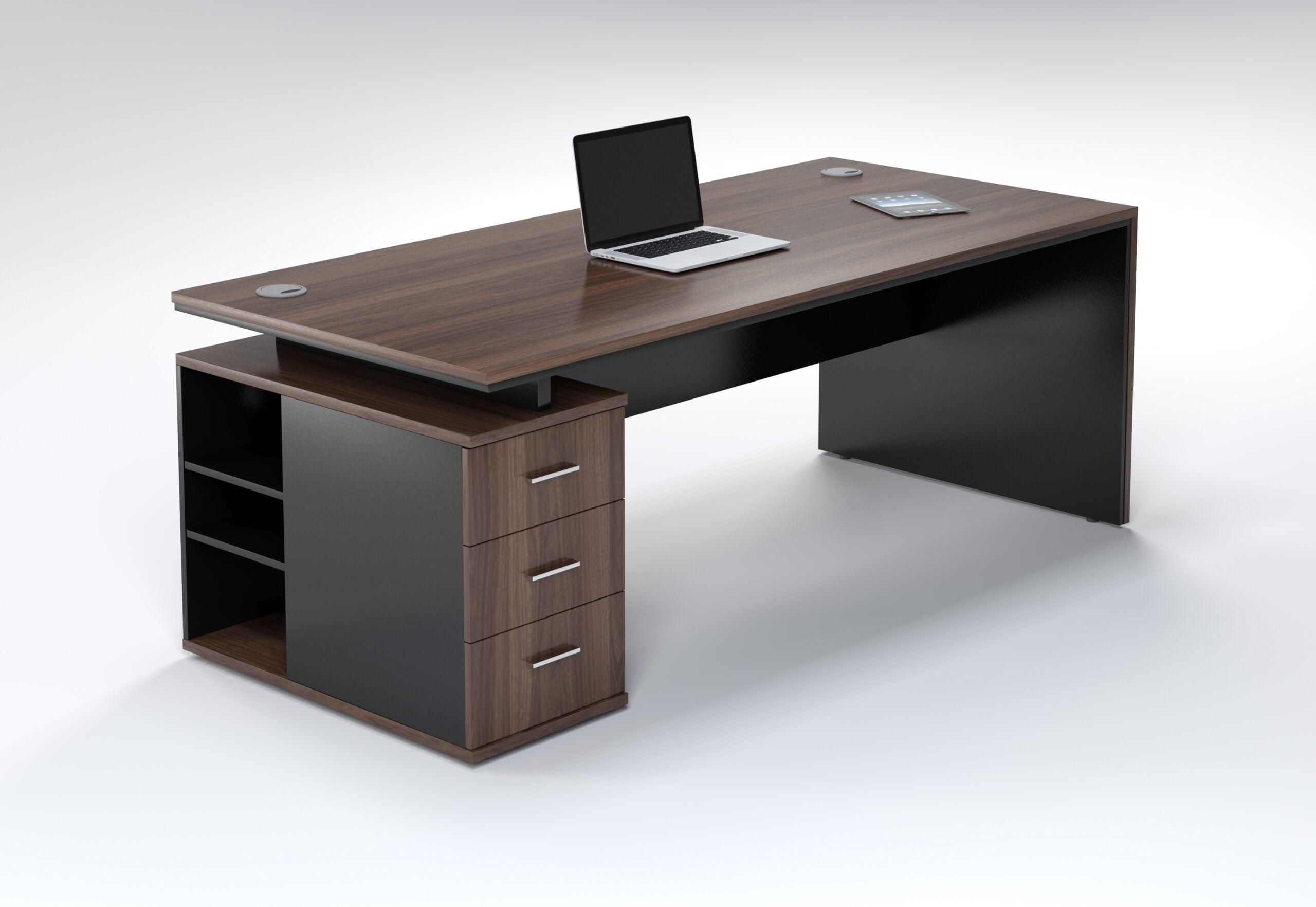 Juno 2m Desk With 3 Drawers