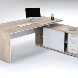 Juno 2m Desk With Side Cabinet