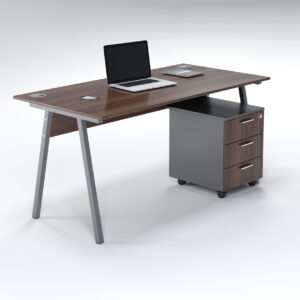 Ava 1500 Desk With 3 Drawer Mobile