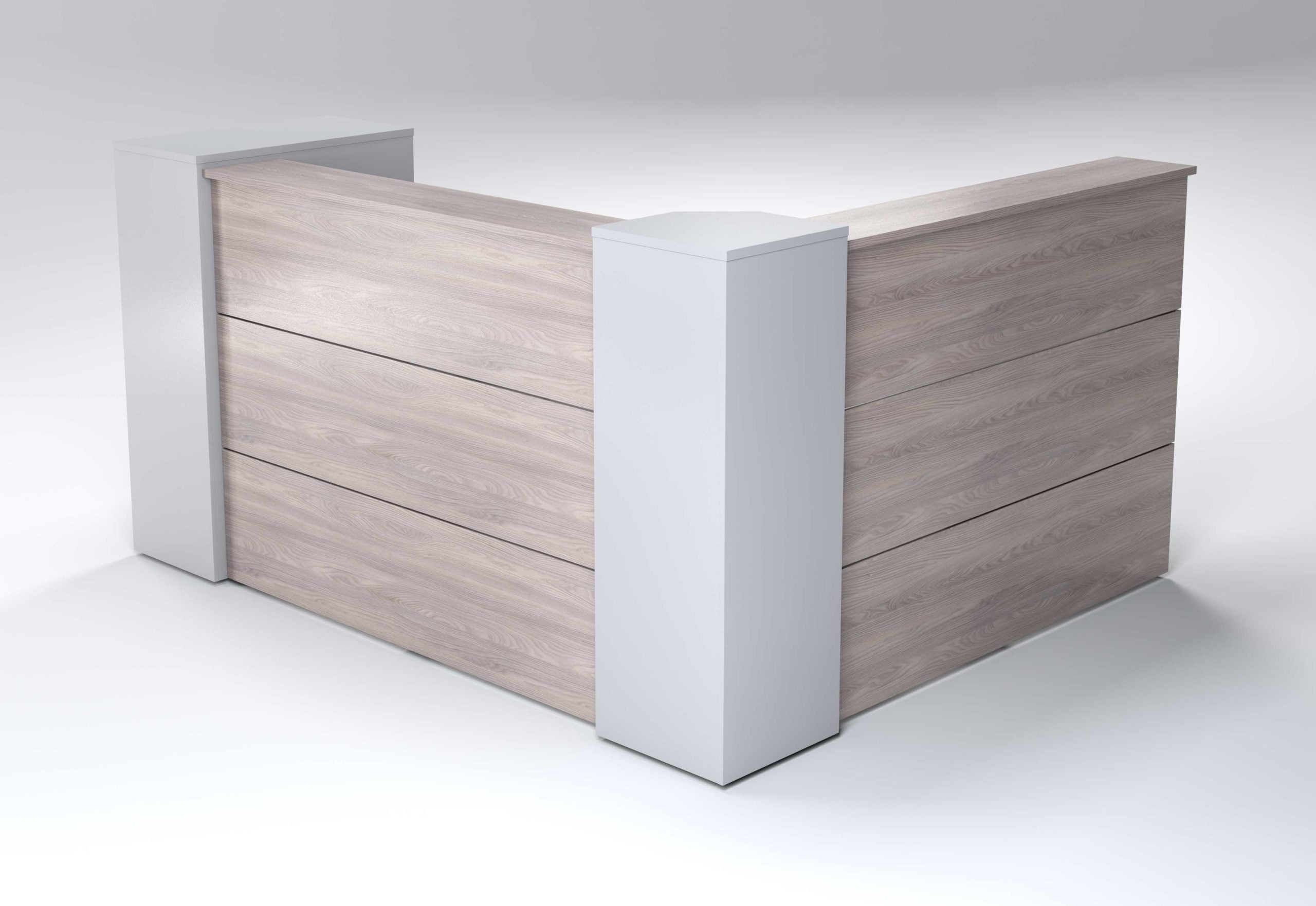 Salon 1900 X 1900mm L Shape Counter With Storage - Image 3