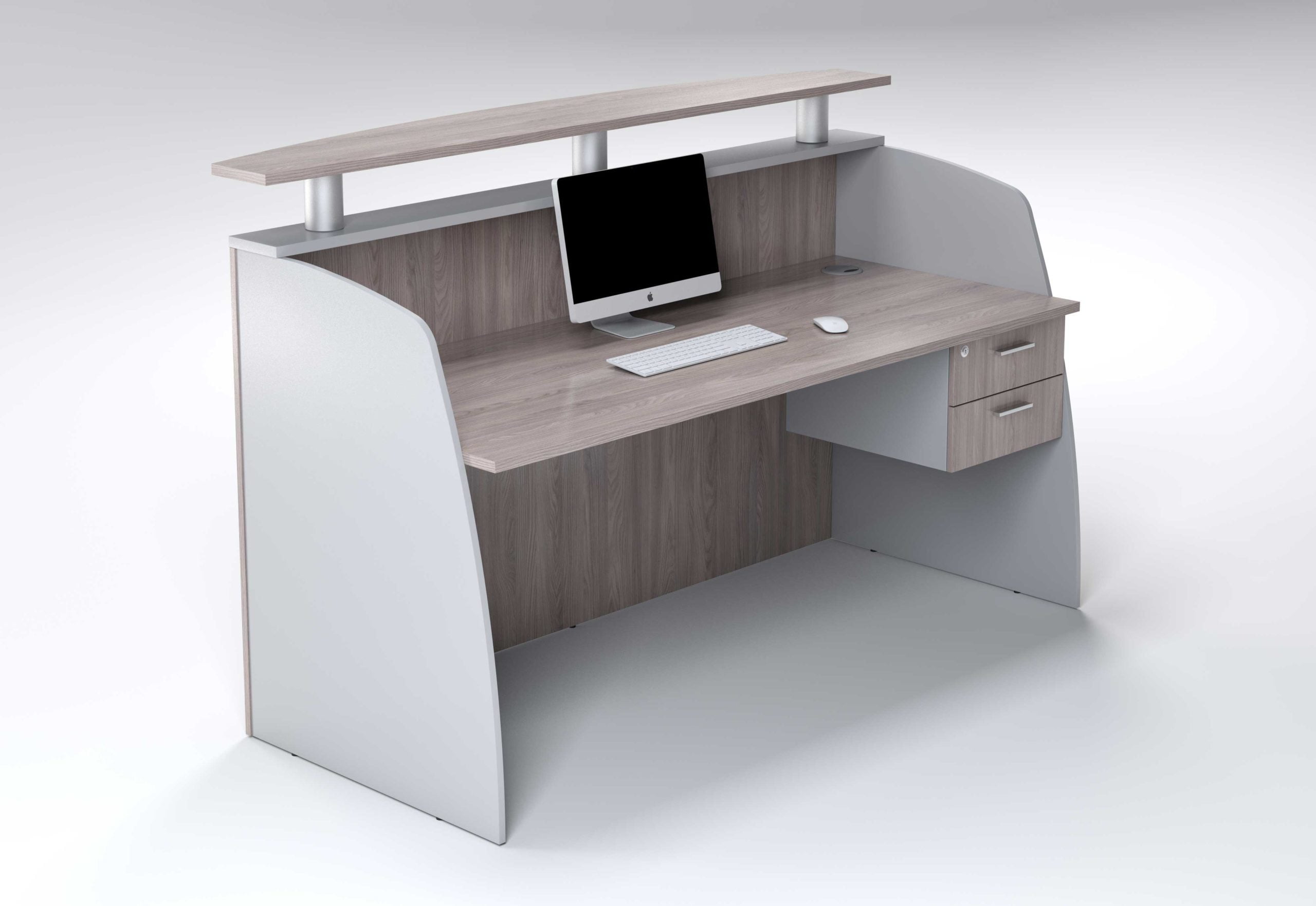 Discovery 1800 Straight Counter With 2 Drawers - Image 4