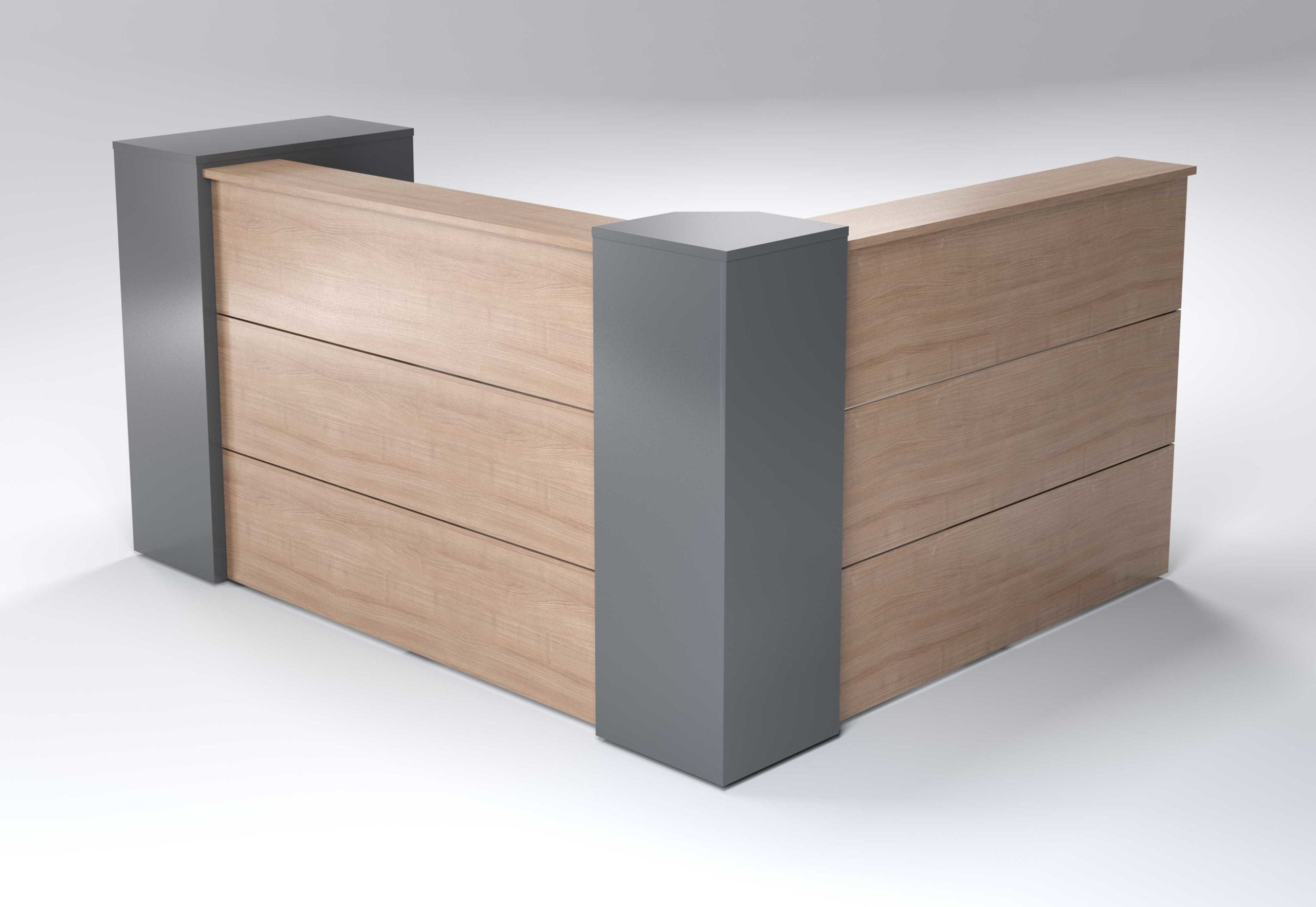 Salon 1900 X 1900mm L Shape Counter With Storage