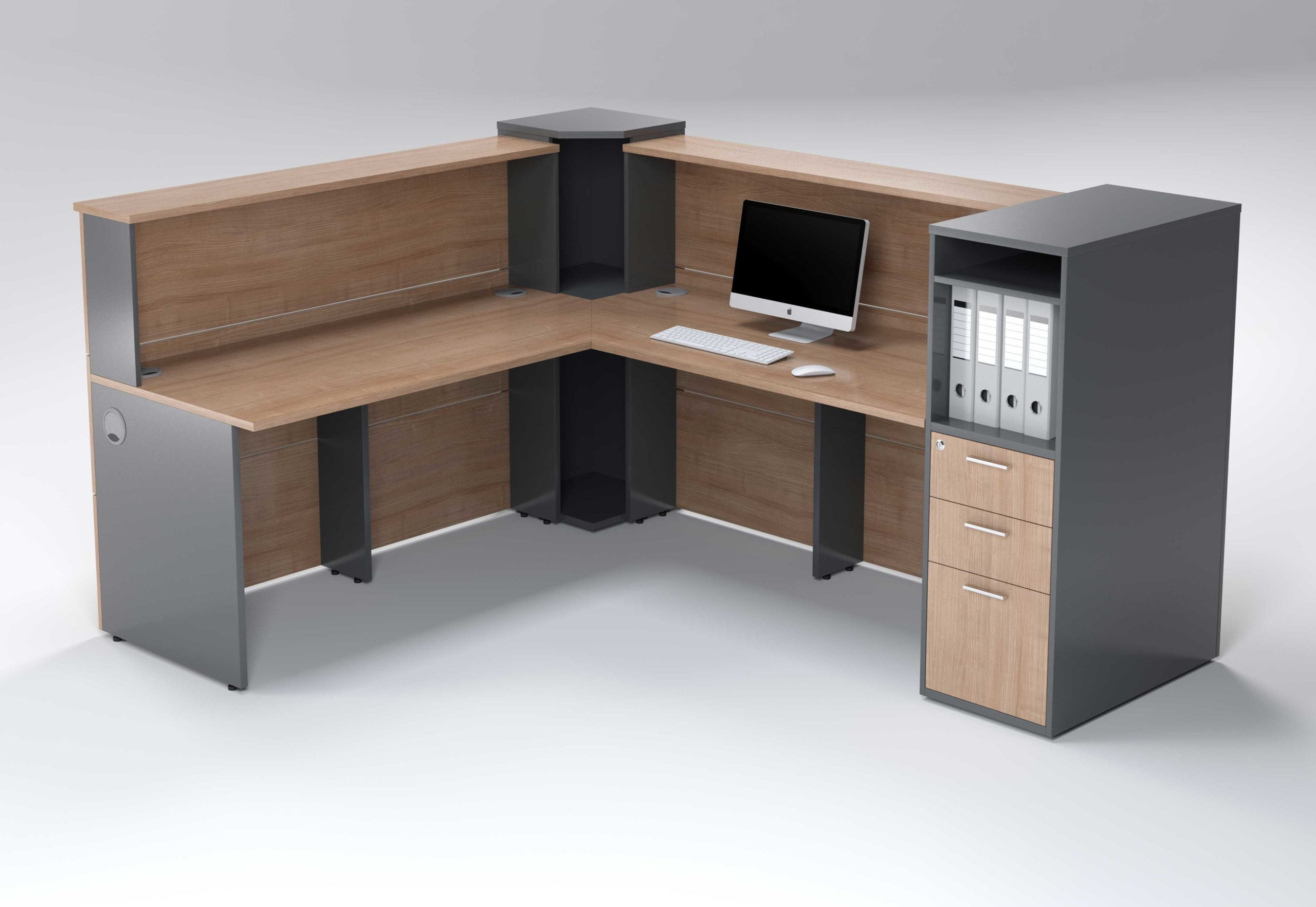 Salon 1900 X 1900mm L Shape Counter With Storage - Image 2