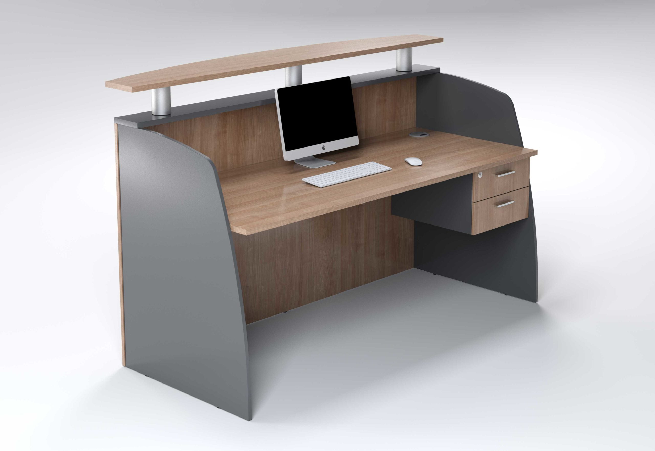 Discovery 1800 Straight Counter With 2 Drawers - Image 2