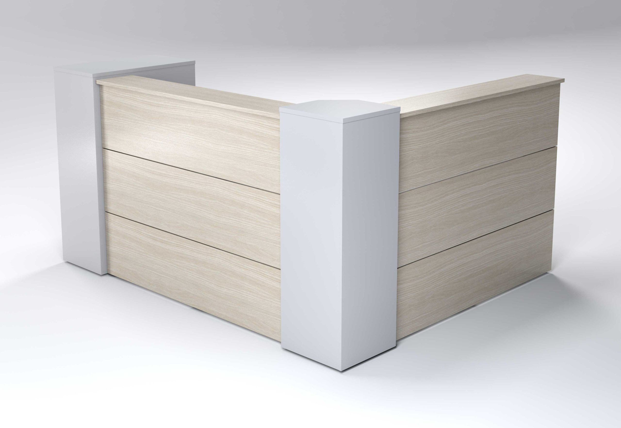 Salon 1900 X 1900mm L Shape Counter With Storage - Image 5