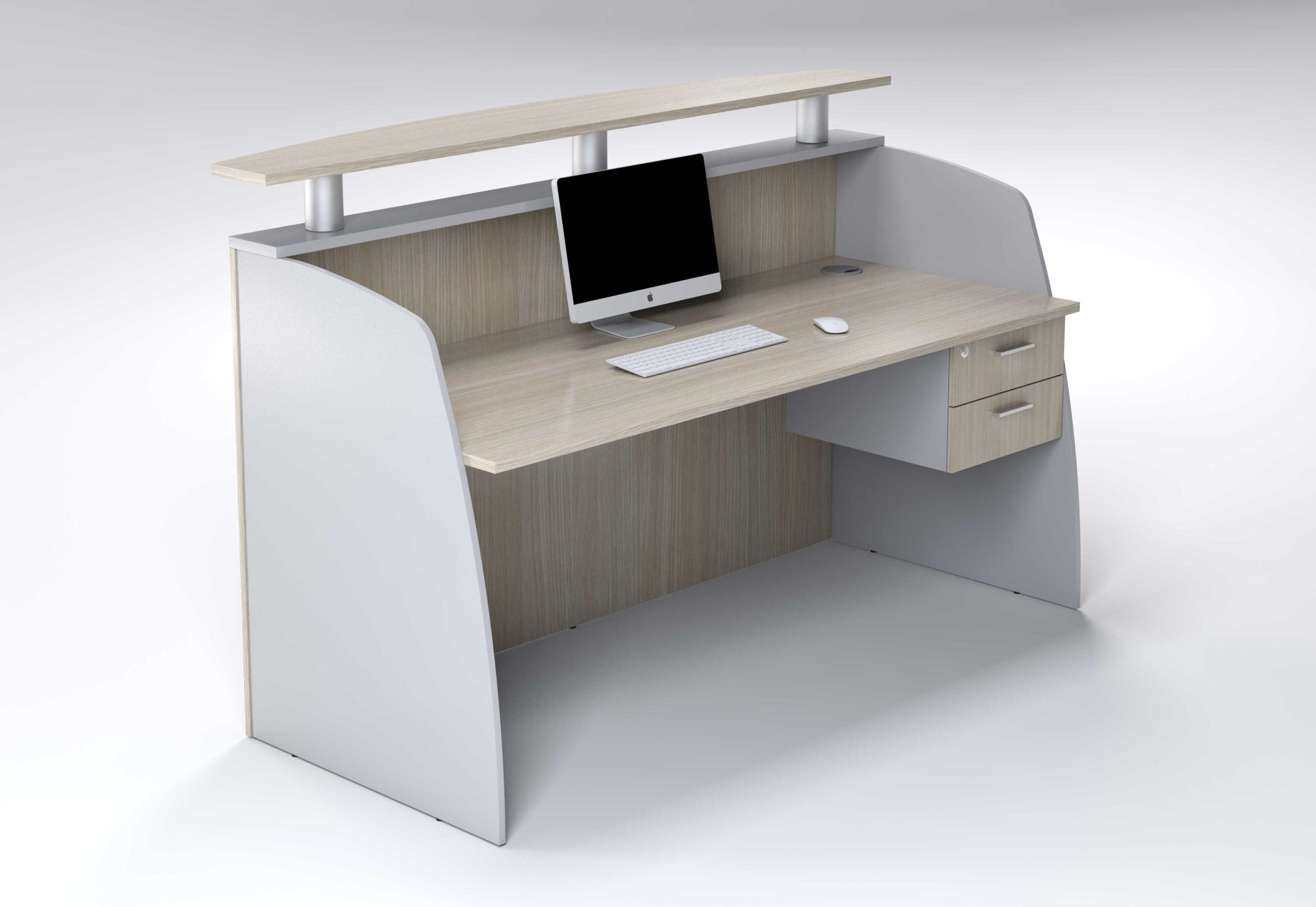 Discovery 1800 Straight Counter With 2 Drawers - Image 6