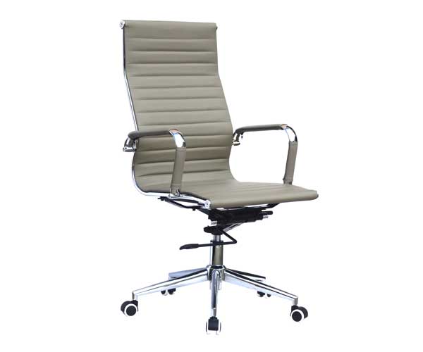 Eames Hi Back With Swivel & Tilt Mechanism - Grey