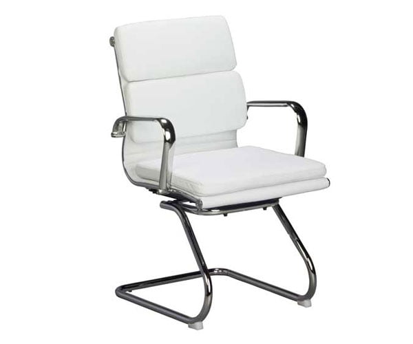 Eames Padded Visitors Chair - White