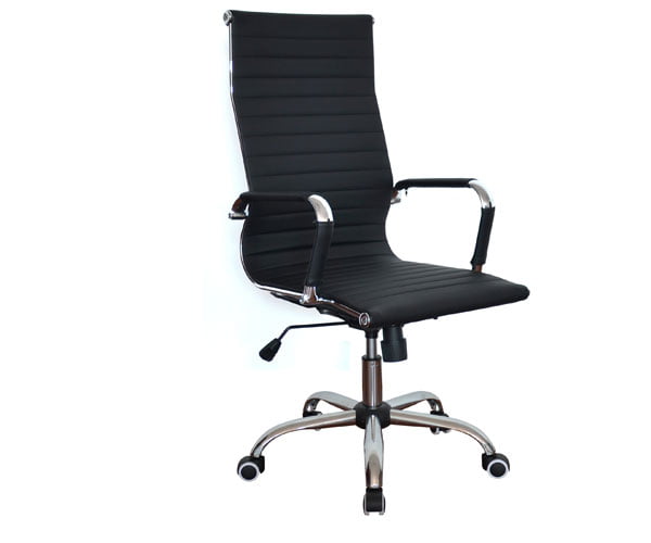 Eames Hi Back With Swivel & Tilt Mechanism - Grey - Image 2