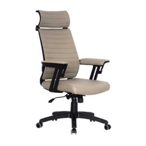 Wall Street Hi Back With 2 Lever Executive Swivel & Tilt Mechanism - Light Grey