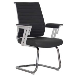 Wall Street Visitors Arm Chair - Dark Grey