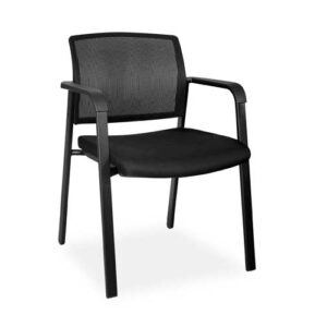Twist Visitors Chair With Black Netting Backrest